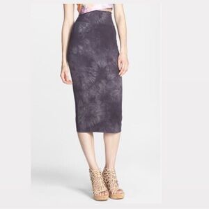 LEITH Nordstrom’s Rack Tie Dye Midi knee high stretchy pencil Skirt